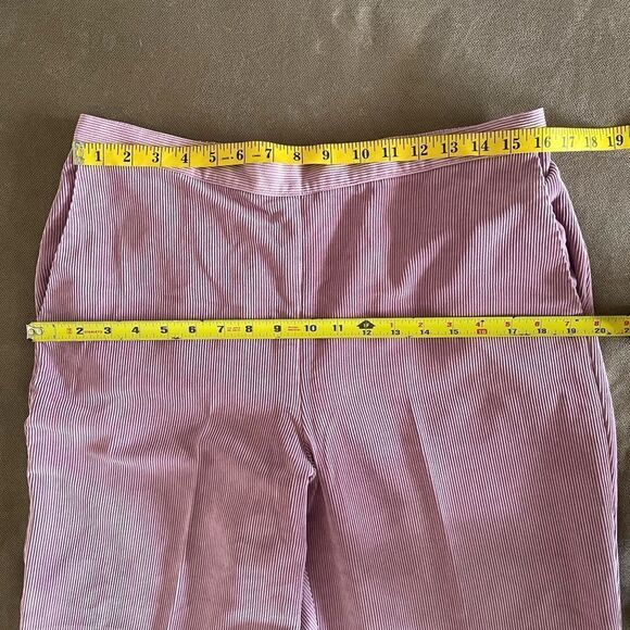 Alfred Dunner lavender lilac pull on pants sz 16 P  s pockets elasticized waist - Picture 9 of 13